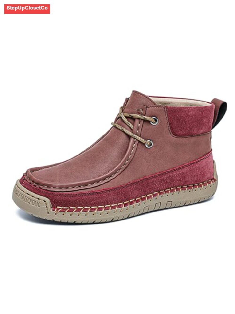 Women's Leather Ankle Boots Lace-Up Comfort Flat Heel Non-Slip Driving Shoes